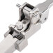 A stainless steel Edlund clamp base with a metal handle.