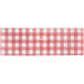 A white background with a red and white checkered tablecloth.