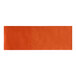 A rectangular orange paper napkin band.
